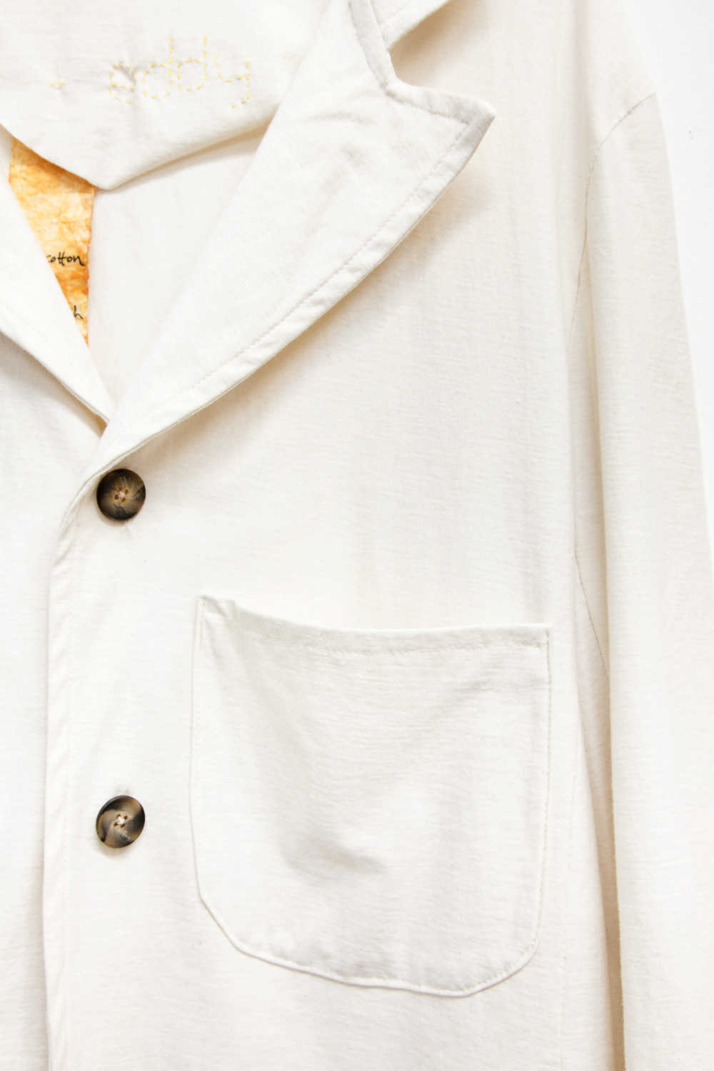 cotton jersey knit blazer