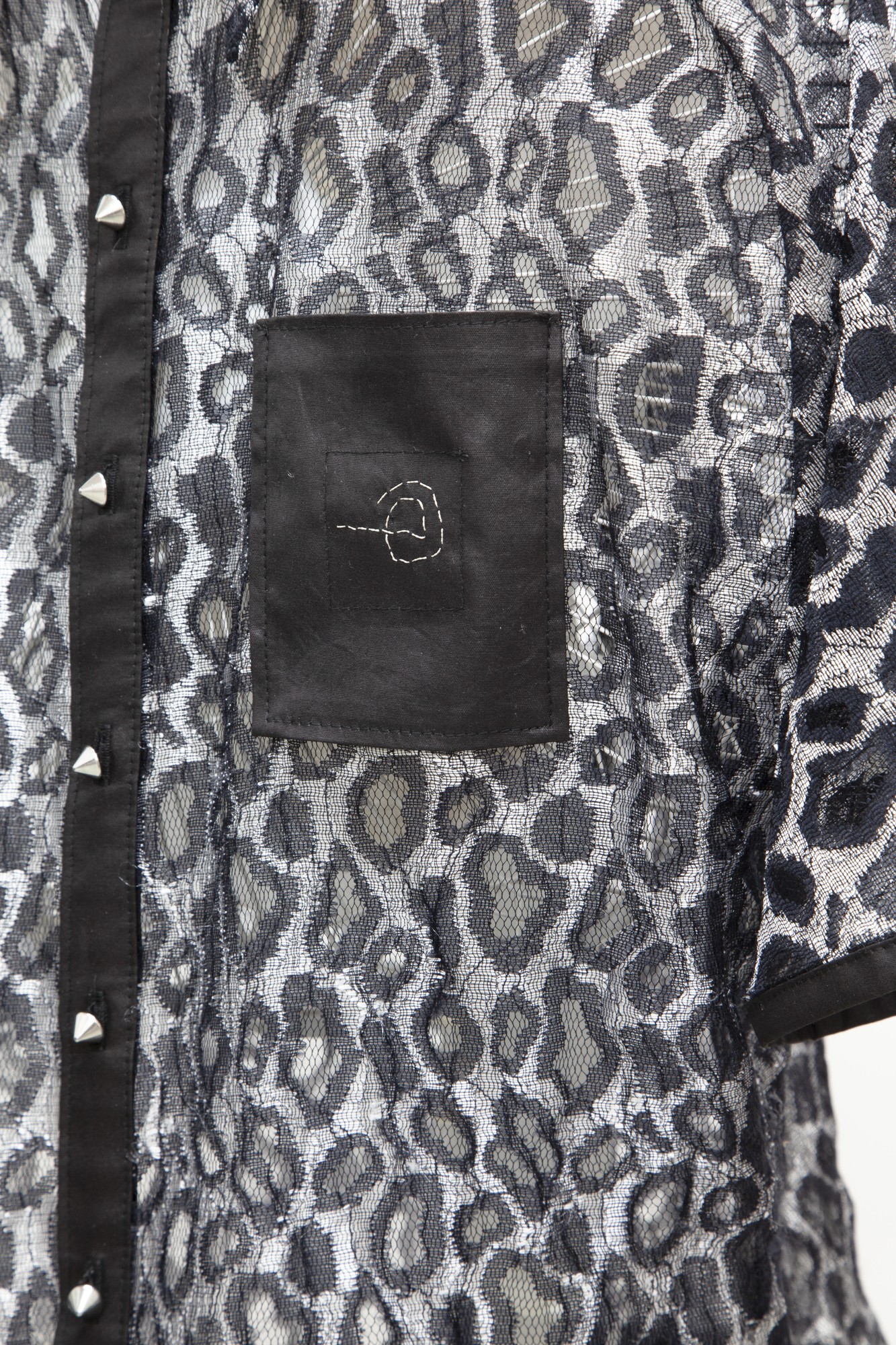 mixed fibres lace shirt for gabby