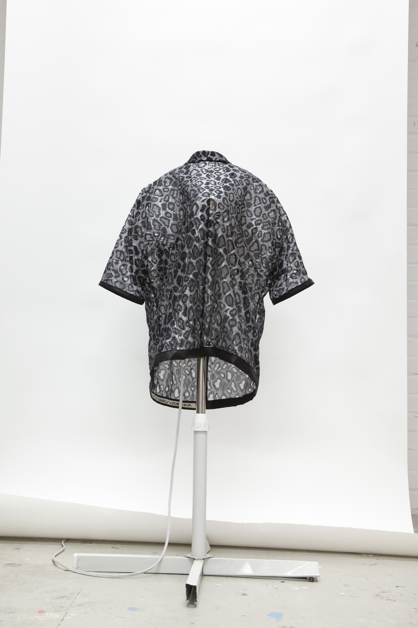mixed fibres lace shirt for gabby