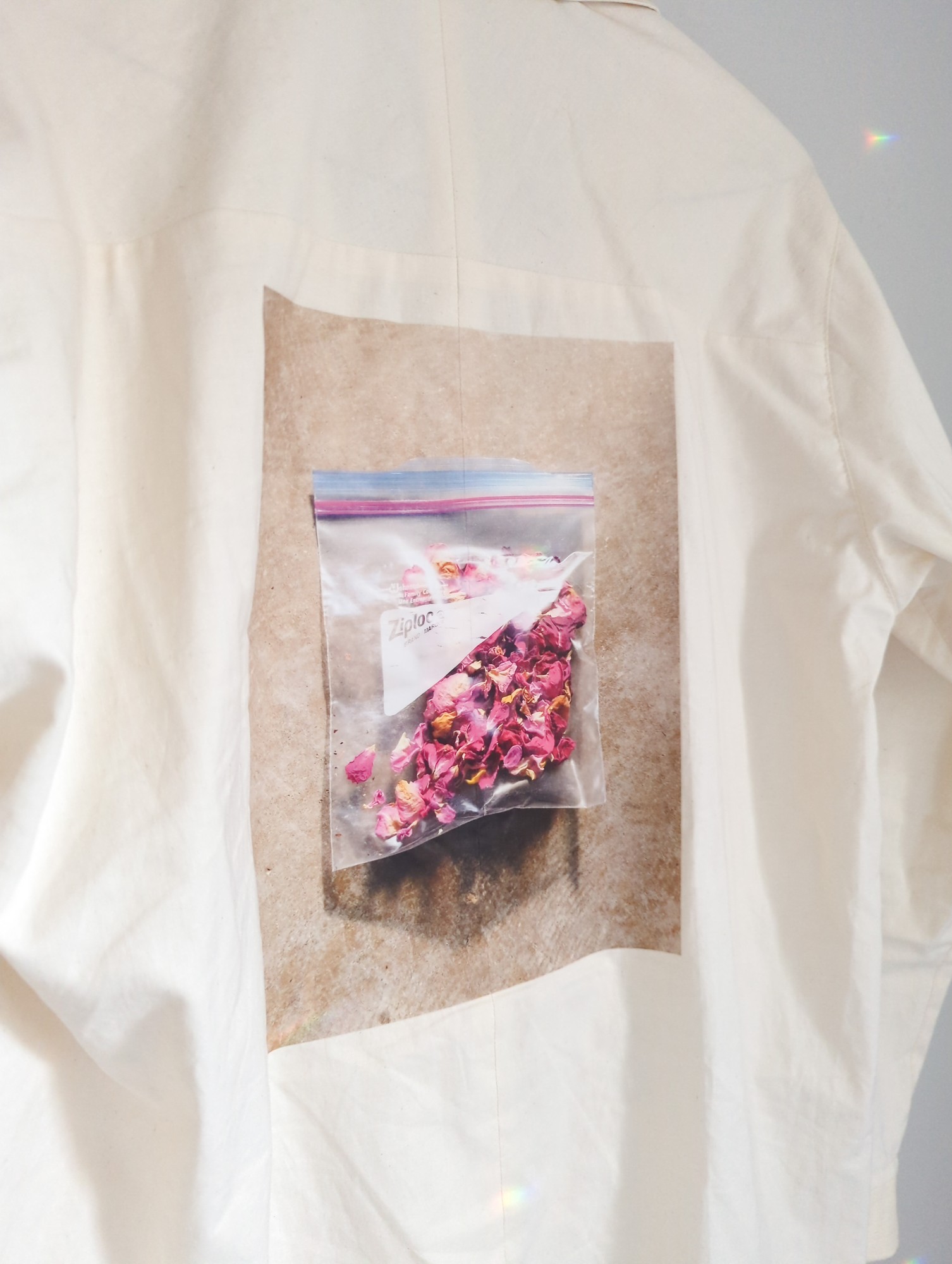 cotton with direct to film print detail shirt