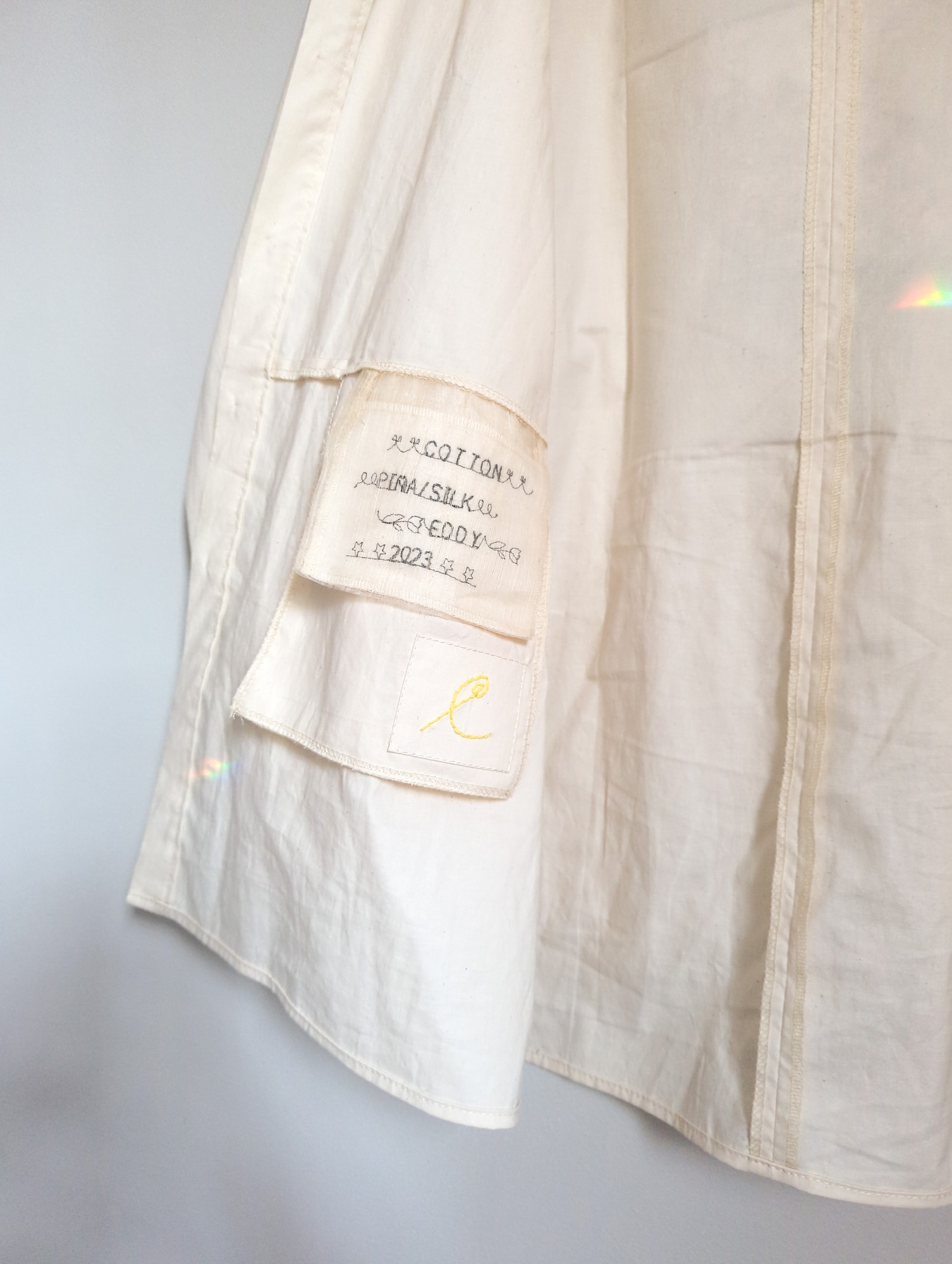 cotton with direct to film print detail shirt