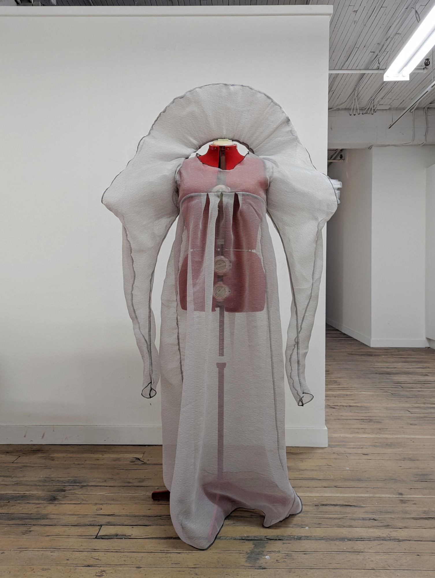 polyester chiffon and tulle angel dress (collaboration with jen crighton)