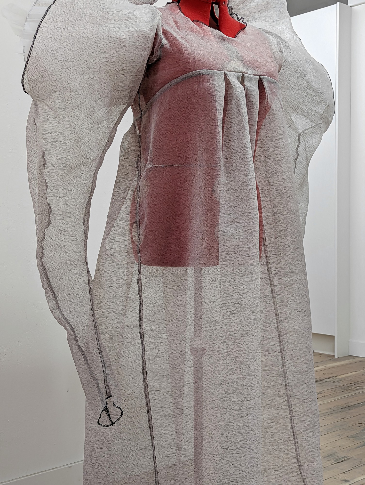 polyester chiffon and tulle angel dress (collaboration with jen crighton)