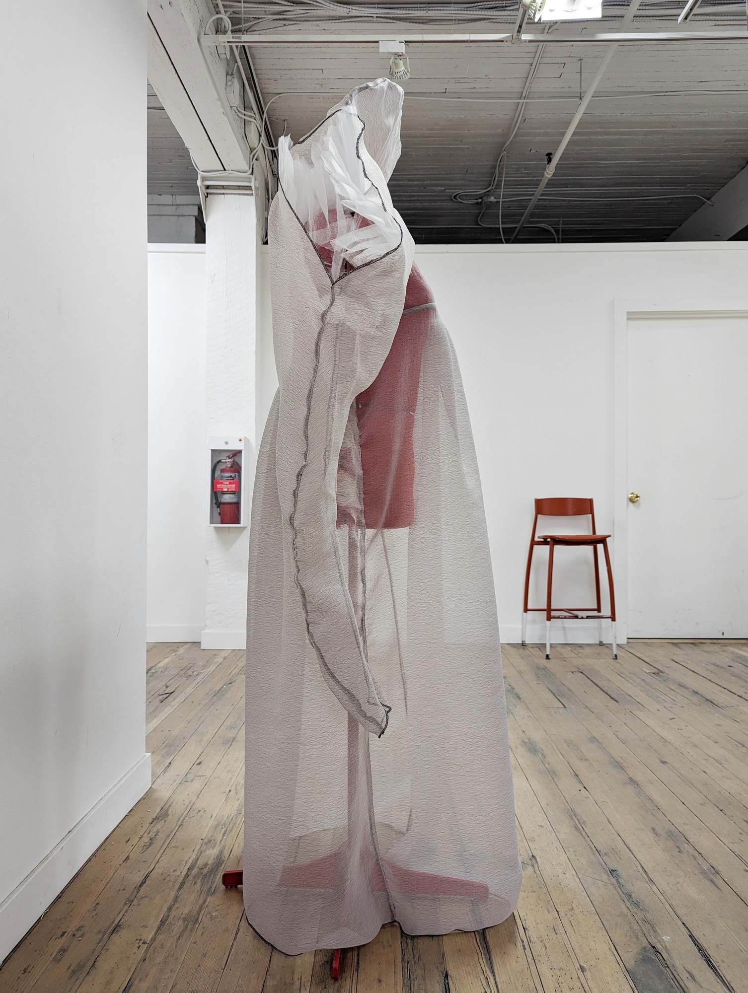 polyester chiffon and tulle angel dress (collaboration with jen crighton)