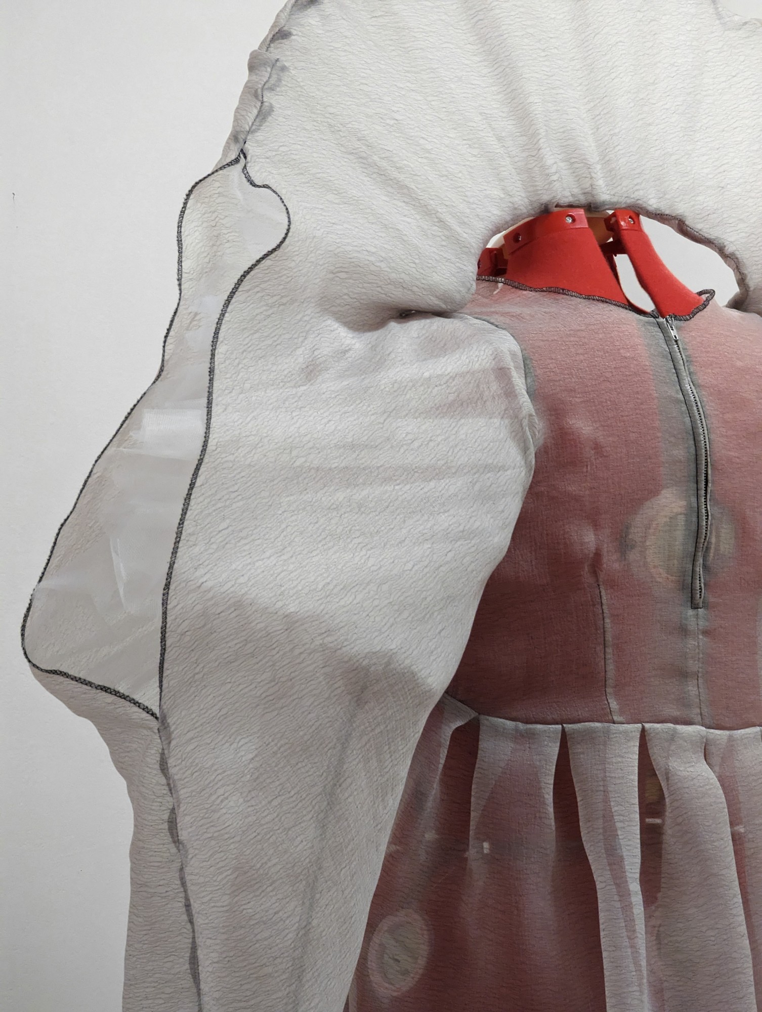 polyester chiffon and tulle angel dress (collaboration with jen crighton)