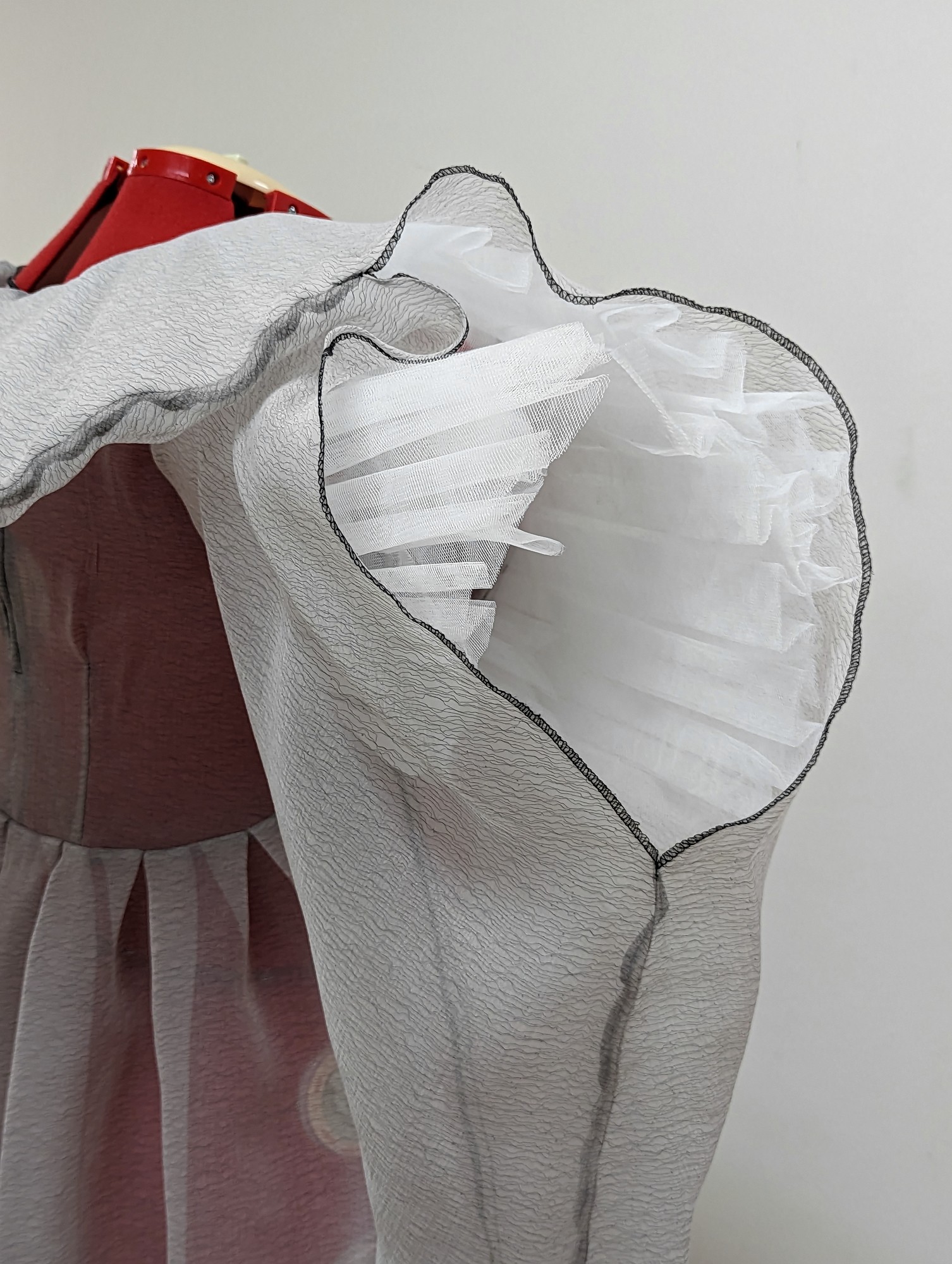 polyester chiffon and tulle angel dress (collaboration with jen crighton)
